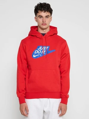 Bluza z kapturem Nike czerwony
