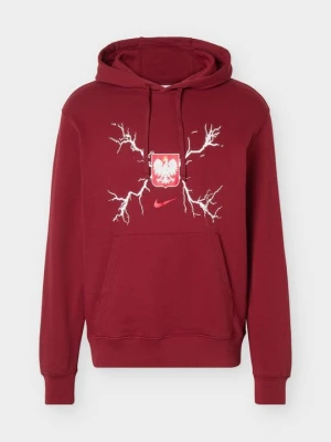 Bluza z kapturem Nike czerwony