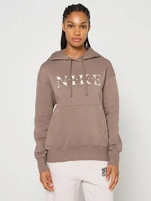 Bluza z kapturem Nike jasny brąz