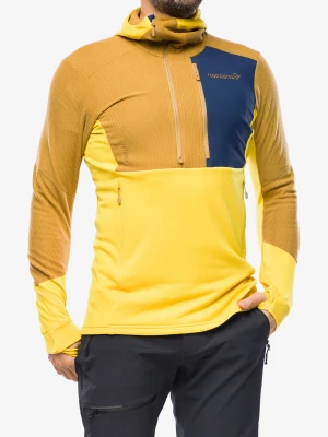 Bluza z kapturem Norrona Lofoten Thermal Pro Hood - sulphur/camelflage