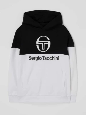 Bluza z kapturem o dwukolorowym designie model ‘Belfy’ Sergio Tacchini