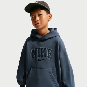 Bluza z kapturem o kroju oversize dla dużych dzieci (chłopców) Nike Athletic - Niebieski