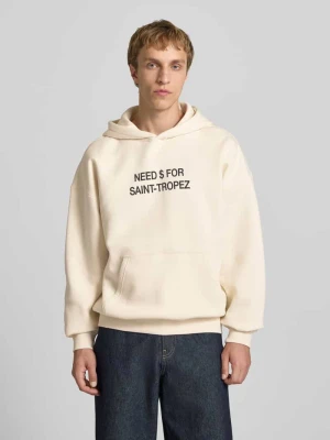 Bluza z kapturem o kroju oversized z mieszanki bawełny model 'LEROY' Only & Sons