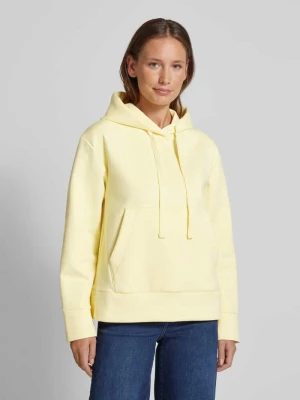 Bluza z kapturem o kroju oversized z mieszanki bawełny z kieszenią kangurka Marc O'Polo