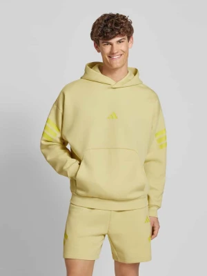 Bluza z kapturem o kroju oversized z nadrukiem z logo adidas Sportswear