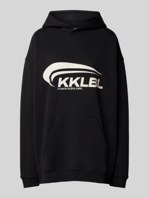 Bluza z kapturem o kroju oversized z nadrukiem z logo Karo Kauer