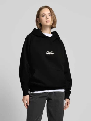 Bluza z kapturem o kroju oversized z nadrukiem z logo Pegador