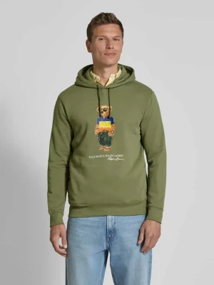 Bluza z kapturem o kroju oversized z nadrukiem z motywem Polo Ralph Lauren