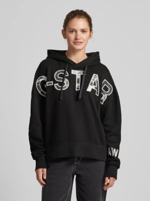 Bluza z kapturem o kroju oversized z nadrukiem z napisem G-Star Raw