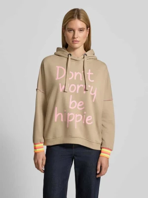 Bluza z kapturem o kroju oversized z nadrukowanym napisem miss goodlife