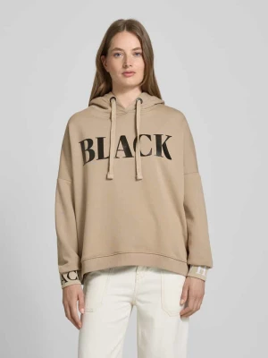 Bluza z kapturem o kroju oversized z nadrukowanym napisem miss goodlife
