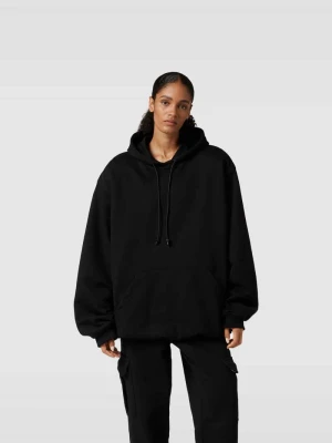 Bluza z kapturem o kroju oversized z wyhaftowaną marką The Mannei Czarny