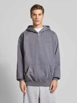 Bluza z kapturem o kroju oversized z wyhaftowanym logo Pegador