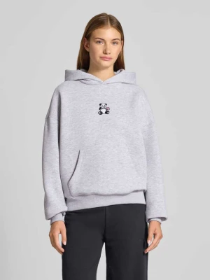 Bluza z kapturem o kroju oversized z wyhaftowanym motywem REVIEW