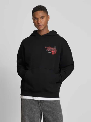 Bluza z kapturem o kroju regular fit z czystej bawełny model 'DAGETHOOD' HUGO
