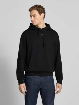Bluza z kapturem o kroju regular fit z czystej bawełny model „DAPO” HUGO