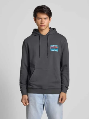 Bluza z kapturem o kroju regular fit z czystej bawełny Tommy Jeans Antracytowy