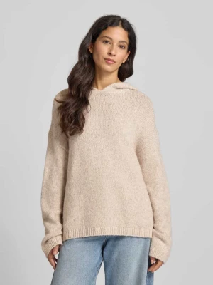 Bluza z kapturem o kroju regular fit z dzianiny z dodatkiem wełny z alpaki i żywej wełny Marc O'Polo