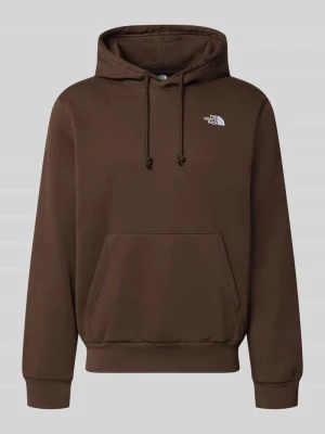 bluza z kapturem o kroju regular fit z kieszenią kangurka model "EVOLUTION" The North Face Ciemnobrązowy