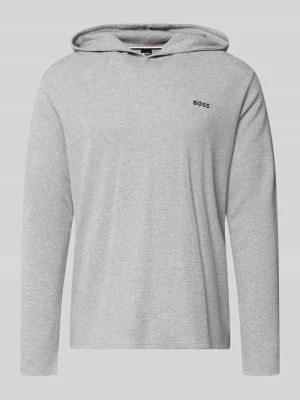 bluza z kapturem o kroju regular fit z mieszanki bawełny Boss