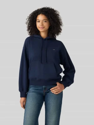 Bluza z kapturem o kroju regular fit z mieszanki bawełny Levi's Ciemnoniebieski