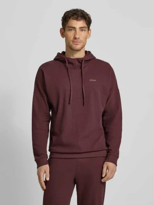Bluza z kapturem o kroju regular fit z mieszanki bawełny model ‘AUSTIN’ HUGO