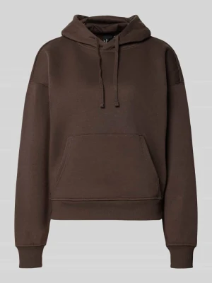 bluza z kapturem o kroju regular fit z mieszanki bawełny model 'BEST' Only Czekoladowy