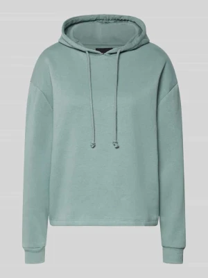 bluza z kapturem o kroju regular fit z mieszanki bawełny model 'CHILLI' Pieces Trzcinowy