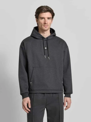 Bluza z kapturem o kroju regular fit z mieszanki bawełny model ‘DINEO’ HUGO