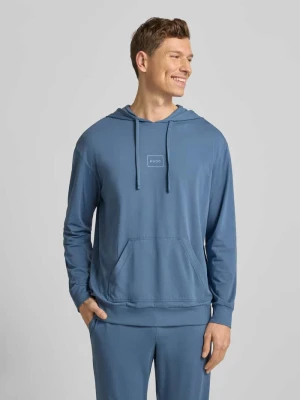 Bluza z kapturem o kroju regular fit z mieszanki bawełny model ‘LAZE’ HUGO