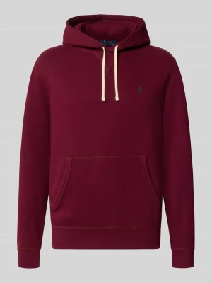 bluza z kapturem o kroju regular fit z mieszanki bawełny Polo Ralph Lauren Bordowy