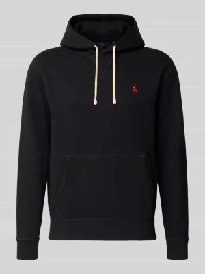 bluza z kapturem o kroju regular fit z mieszanki bawełny Polo Ralph Lauren Czarny