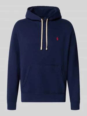 bluza z kapturem o kroju regular fit z mieszanki bawełny Polo Ralph Lauren Granatowy
