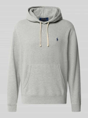 bluza z kapturem o kroju regular fit z mieszanki bawełny Polo Ralph Lauren Jasnoszary melanż