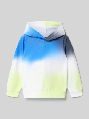 Bluza z kapturem o kroju regular fit z mieszanki bawełny s.Oliver Niebieski