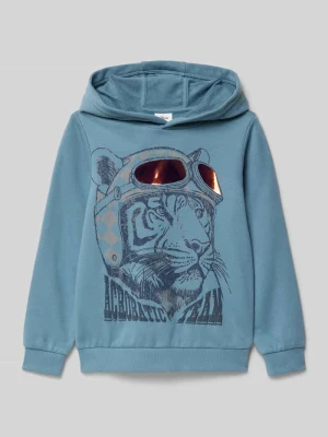 Bluza z kapturem o kroju regular fit z mieszanki bawełny s.Oliver RED LABEL