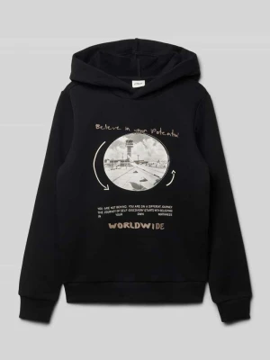 Bluza z kapturem o kroju regular fit z mieszanki bawełny s.Oliver RED LABEL