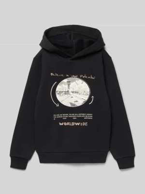 Bluza z kapturem o kroju regular fit z mieszanki bawełny s.Oliver RED LABEL