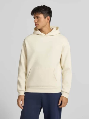 Bluza z kapturem o kroju regular fit z mieszanki bawełny z detalem z logo REVIEW Écru