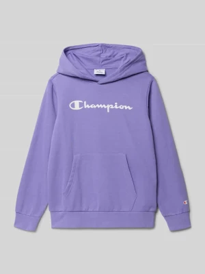 bluza z kapturem o kroju regular fit z nadrukiem z logo Champion