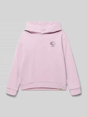 bluza z kapturem o kroju regular fit z nadrukiem z logo Garcia
