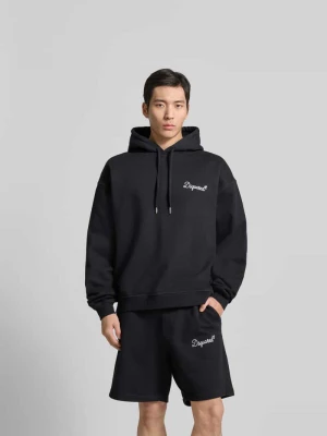 Bluza z kapturem o kroju regular fit z wyhaftowanym logo Dsquared2 Czarny
