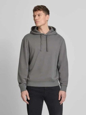 Bluza z kapturem o kroju relaxed fit z czystej bawełny model 'DAPO' HUGO