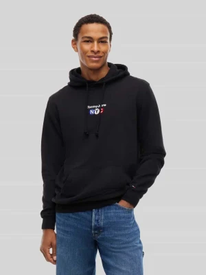 Bluza z kapturem o kroju relaxed fit z czystej bawełny Tommy Jeans czarny
