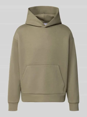 Bluza z kapturem o kroju relaxed fit z domieszką bawełny model 'Barron' Jack&Jones Jasnozielony
