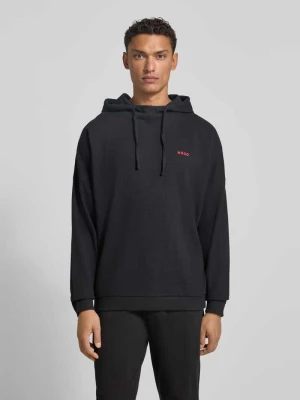 Bluza z kapturem o kroju relaxed fit z mieszanki bawełny HUGO