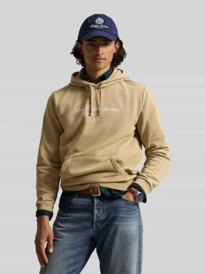 Bluza z kapturem o kroju relaxed fit z mieszanki bawełny Polo Ralph Lauren Beżowy