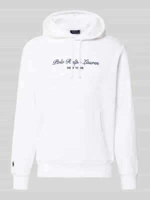 Bluza z kapturem o kroju relaxed fit z mieszanki bawełny Polo Ralph Lauren Biały