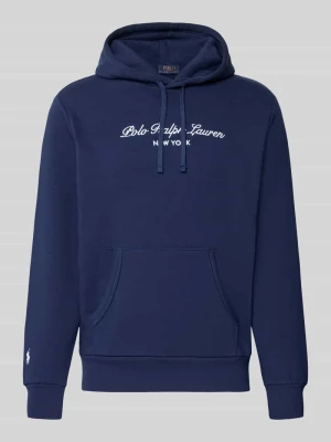 Bluza z kapturem o kroju relaxed fit z mieszanki bawełny Polo Ralph Lauren Granatowy