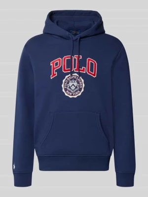Bluza z kapturem o kroju relaxed fit z mieszanki bawełny Polo Ralph Lauren Granatowy